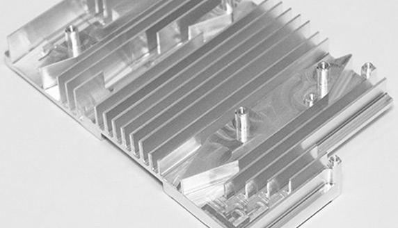 Precision CNC Milling of Aluminum Monolithic Heatsink
